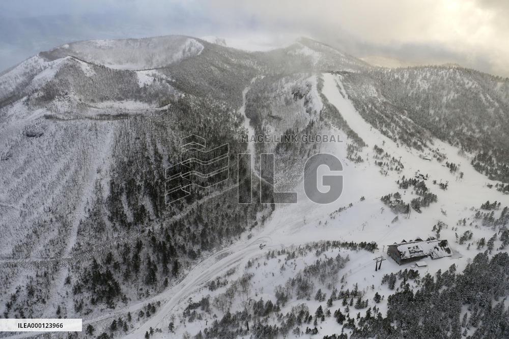 Volcano erupts near ski resort in Japan