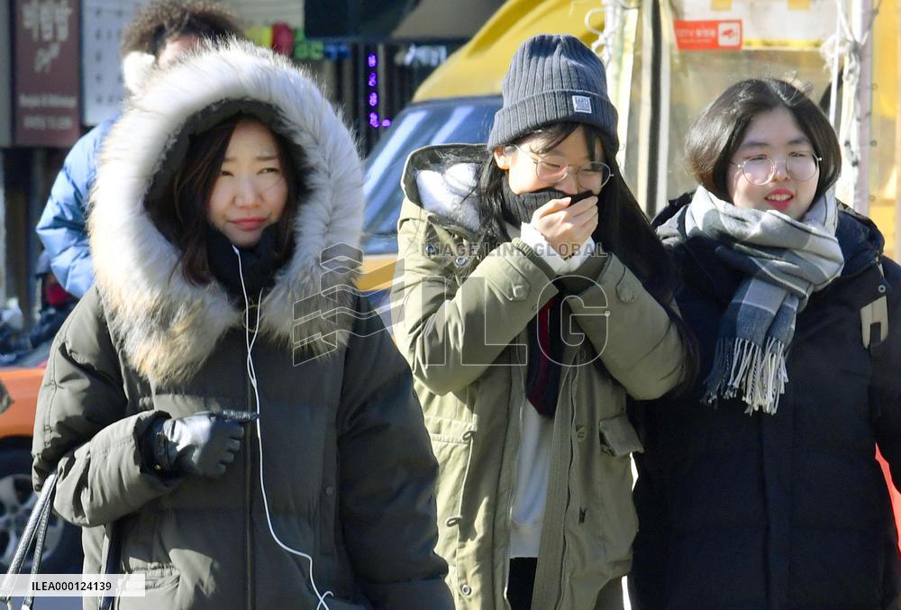 Bitter cold hits S. Korea