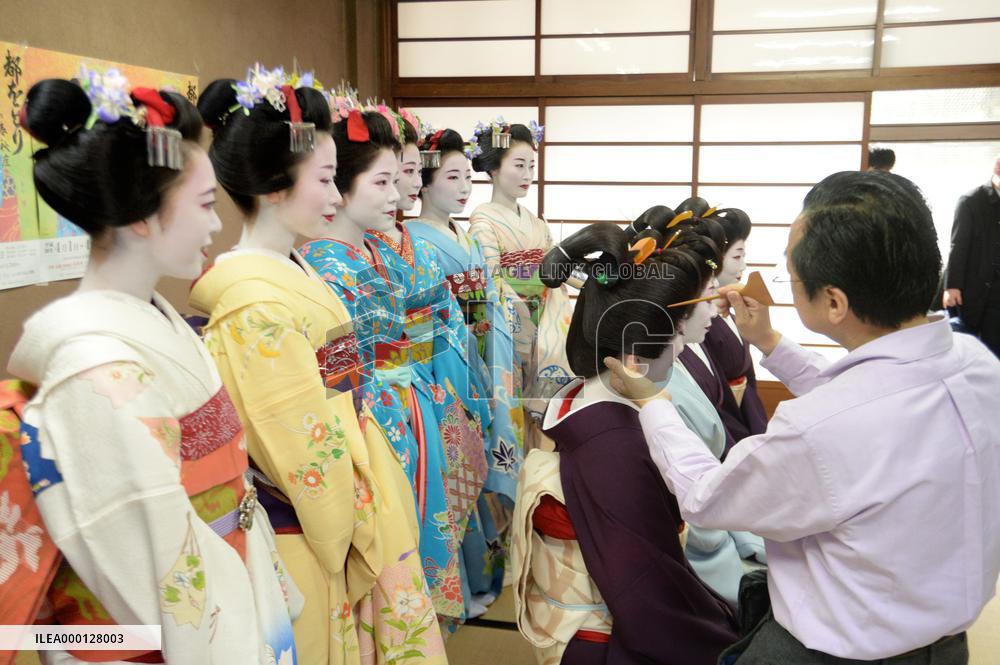 Geisha dance festival in Kyoto