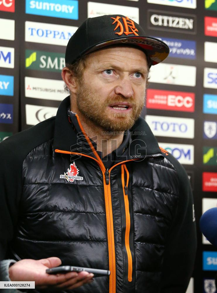 Sunwolves assistant coach Tony Brown