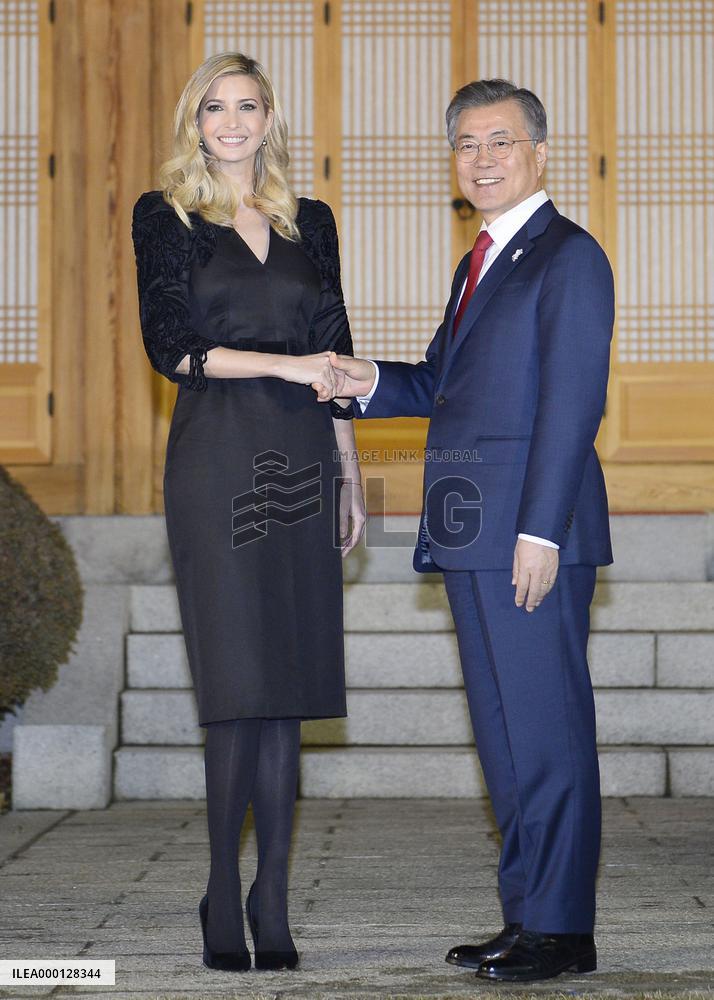 Ivanka Trump meets Moon