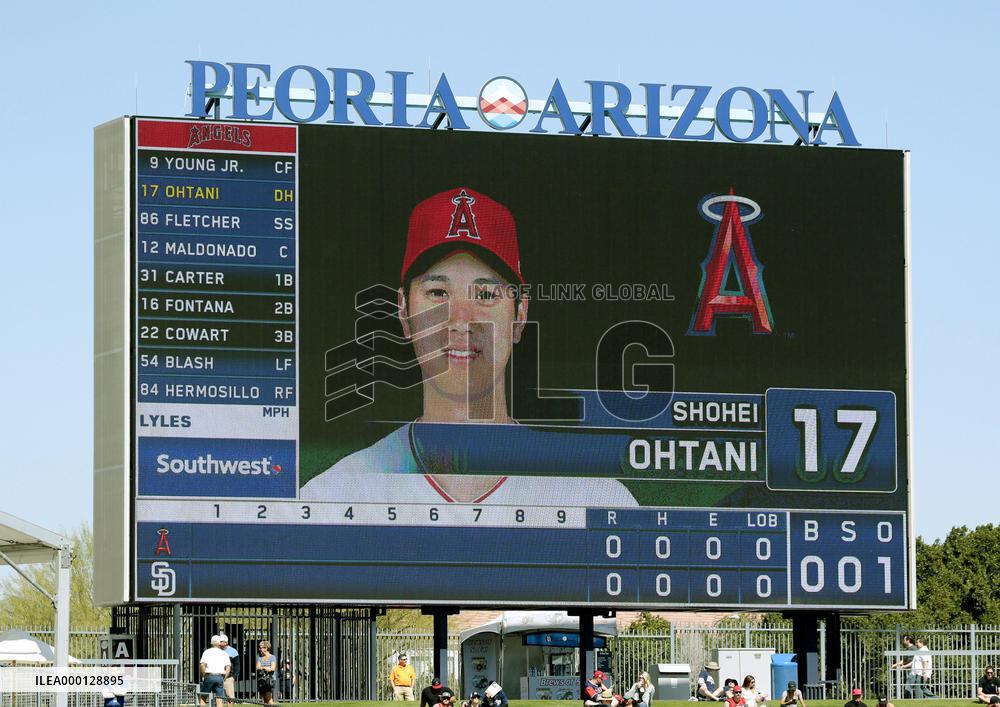 Baseball: Ohtani's DH debut in spring training