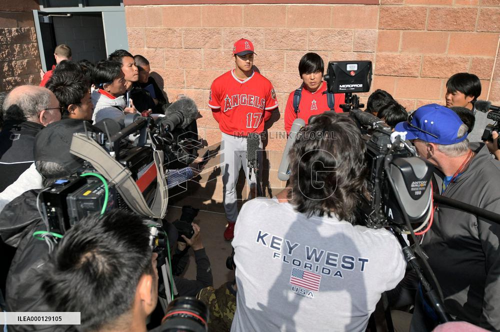 Baseball: Los Angeles Angels' Ohtani