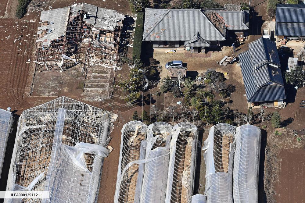 Stormy weather in Japan