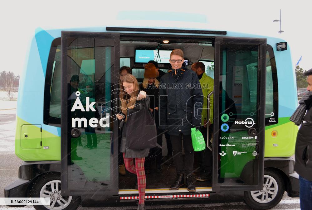Self-driving bus in Sweden