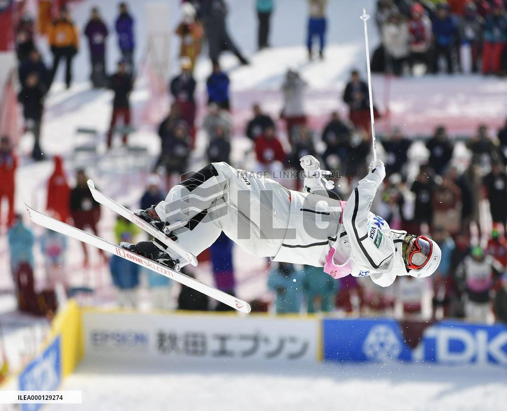 Skiing: Horishima wins men's moguls at Tazawako World Cup