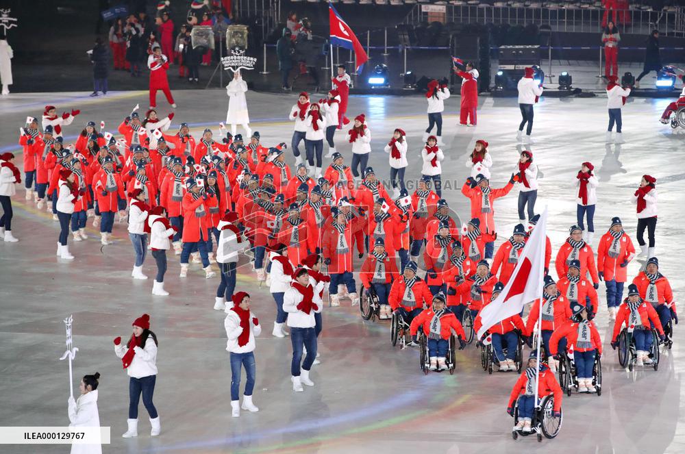 Pyeongchang Paralympics opening ceremony