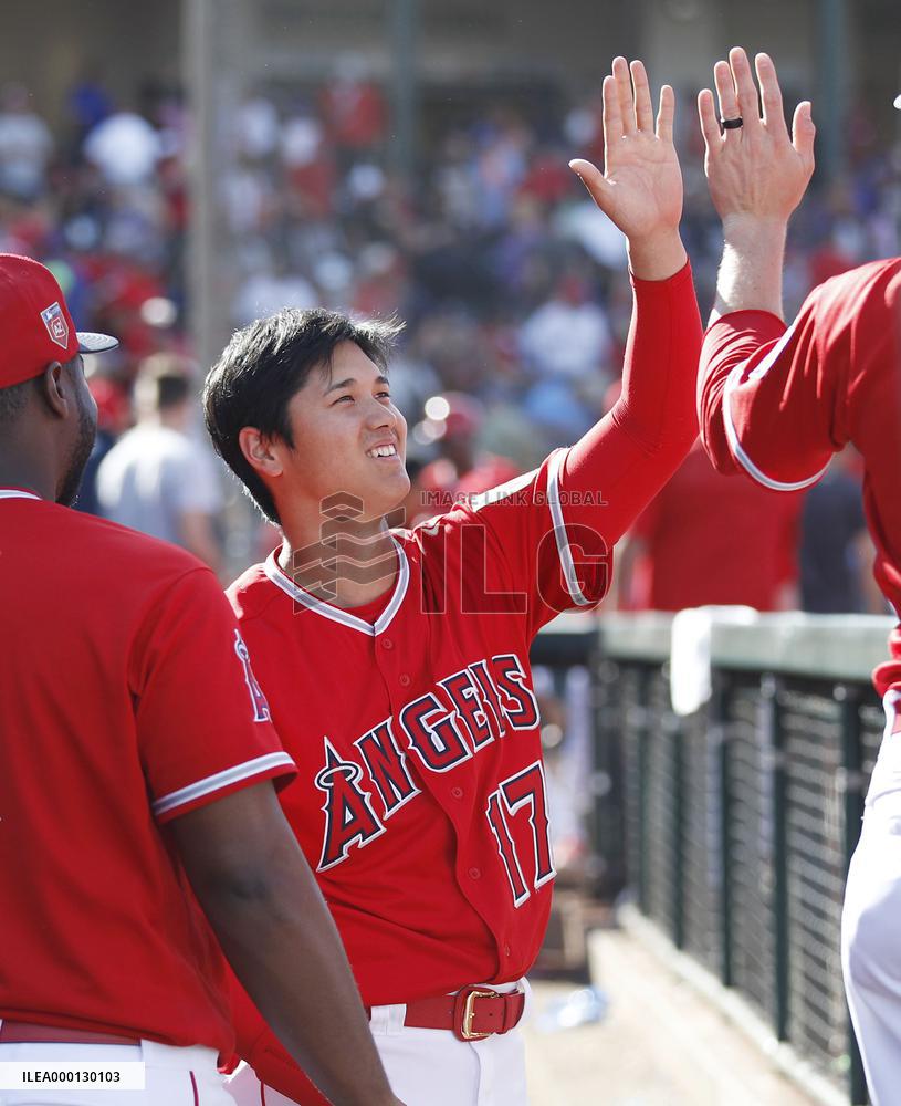 Baseball: Ohtani at Angels spring training