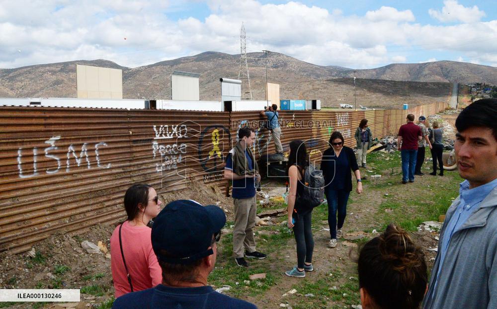 Tour to U.S.-Mexico border wall prototype