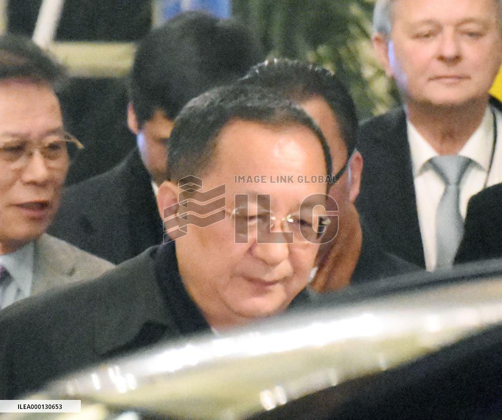 N. Korean Foreign Minister Ri in Stockholm