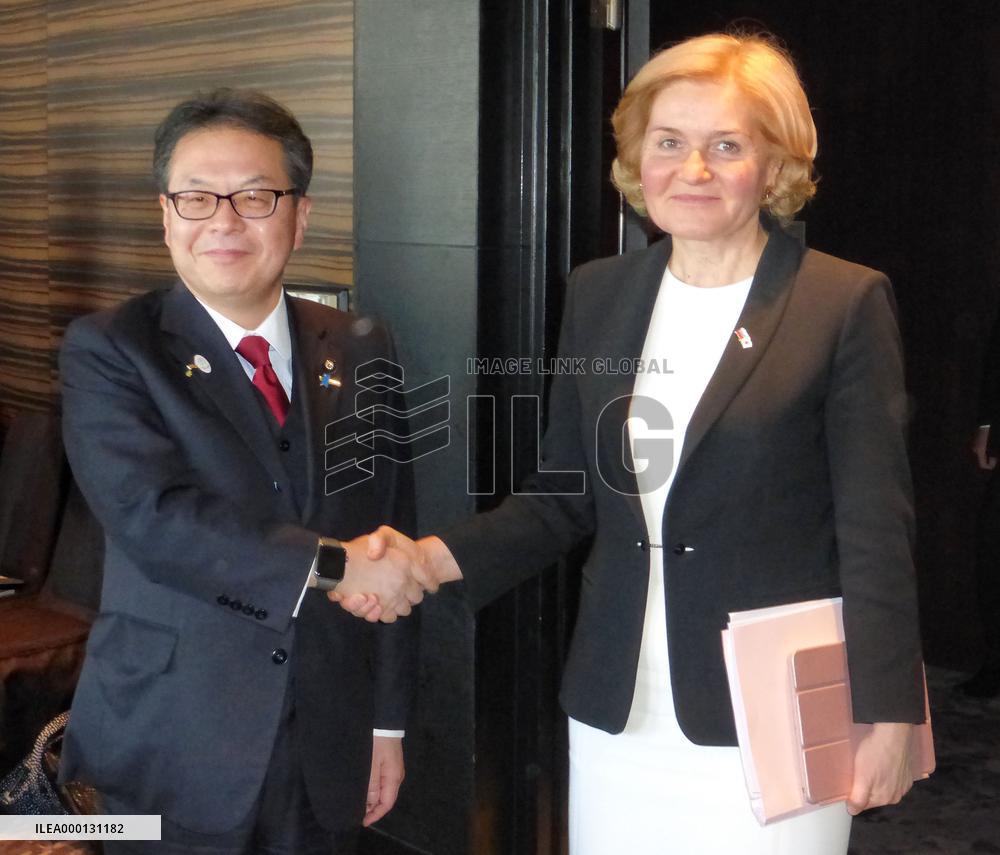 Russian Deputy PM Golodets in Japan