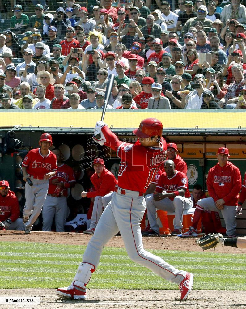 Baseball: Athletics-Angels season opener
