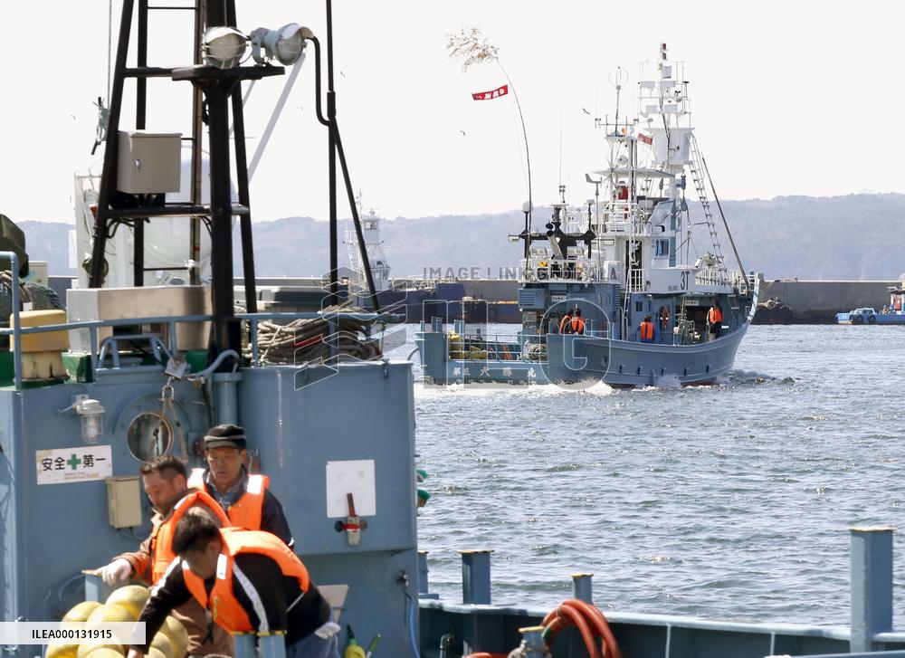 Research whaling off northeastern Japan coast