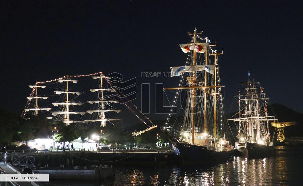 Tall ships festival in Japan