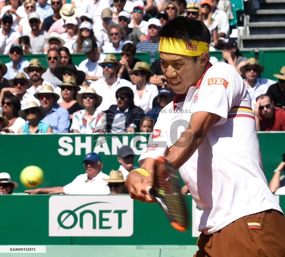 Tennis: Nishikori at Monte-Carlo Masters
