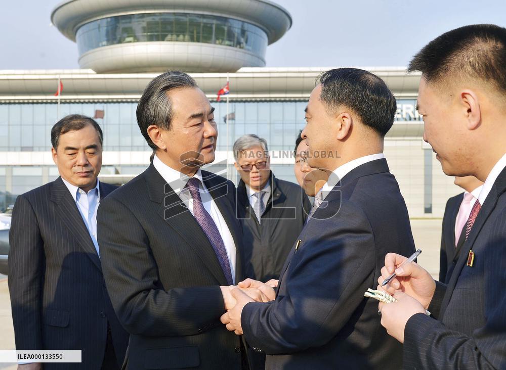 China foreign minister visit to Pyongyang