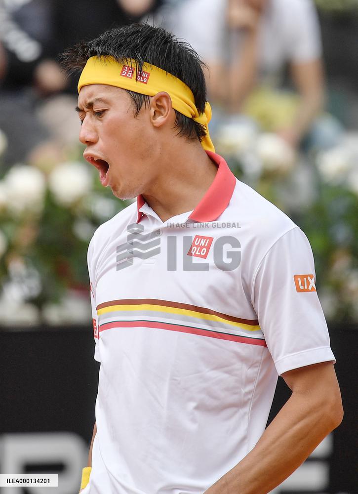 Tennis: Nishikori at Italian Open