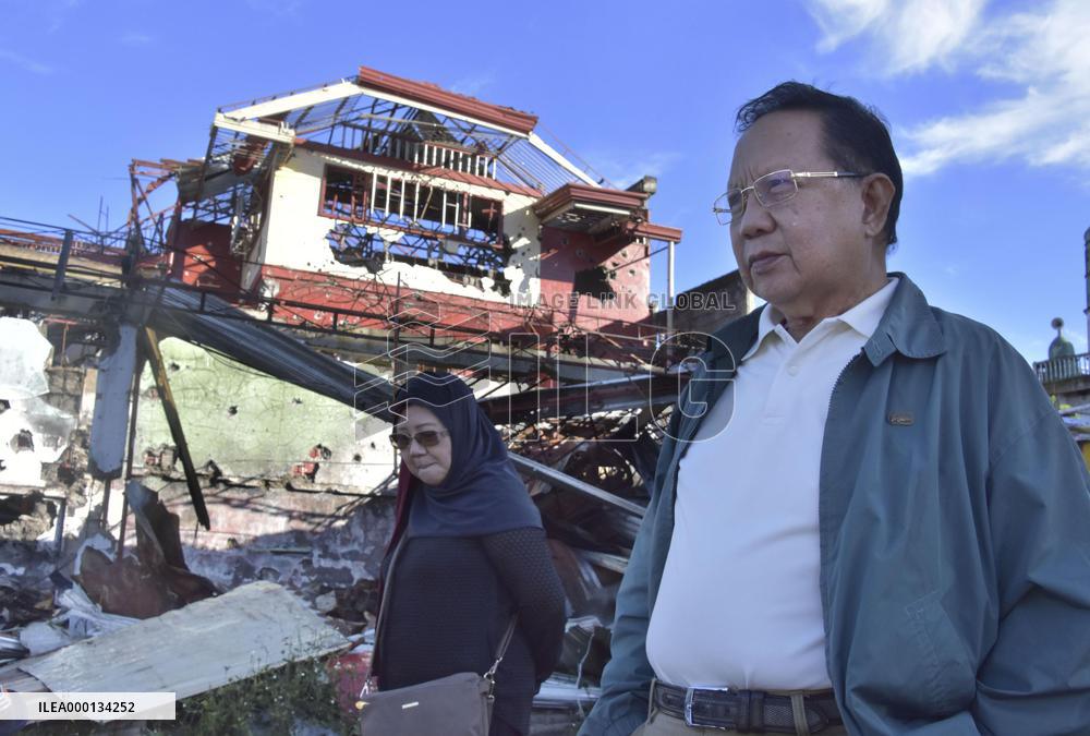 Marawi residents visit war-shattered homes