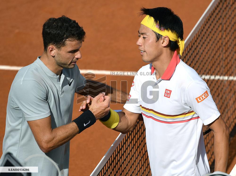 Tennis: Nishikori at Italian Open