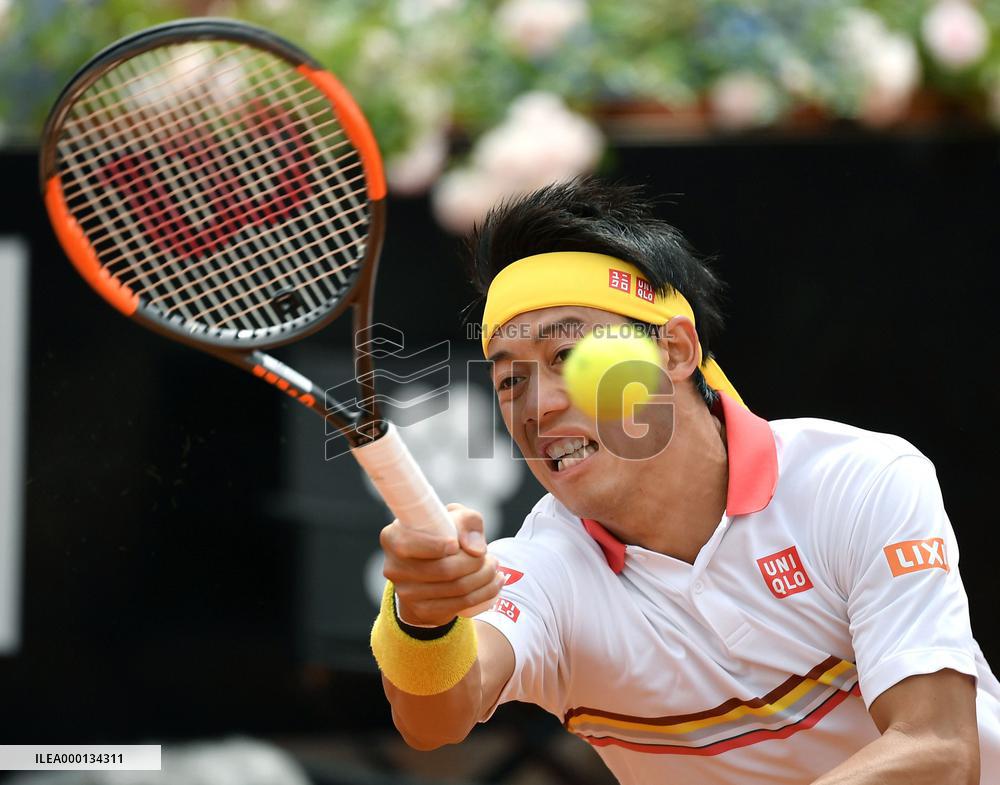 Tennis: Nishikori at Italian Open