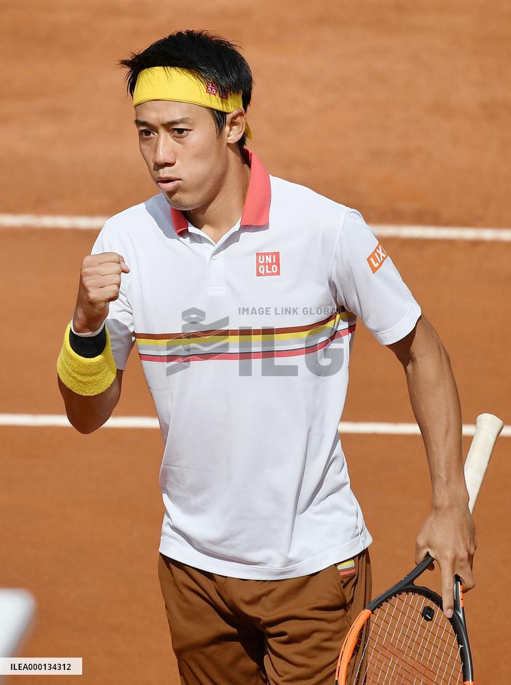 Tennis: Nishikori at Italian Open