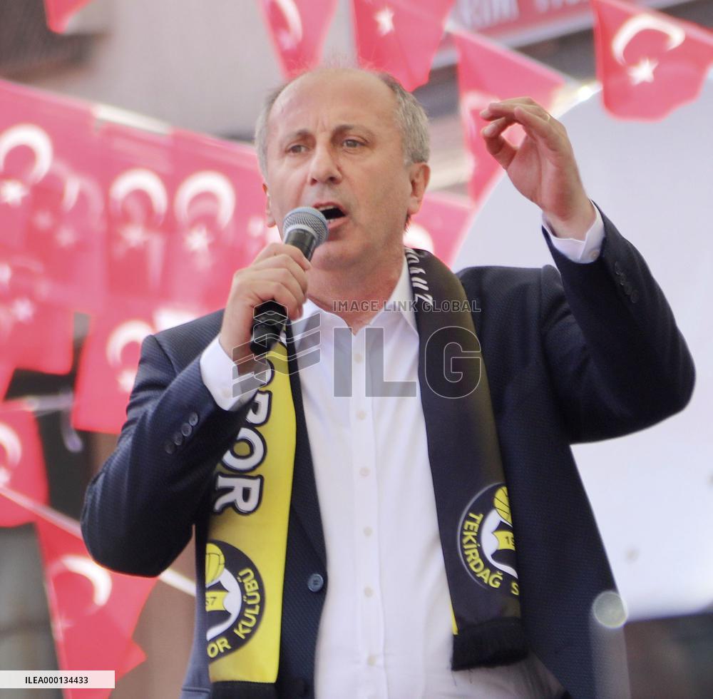 Turkish opposition member Muharrem Ince