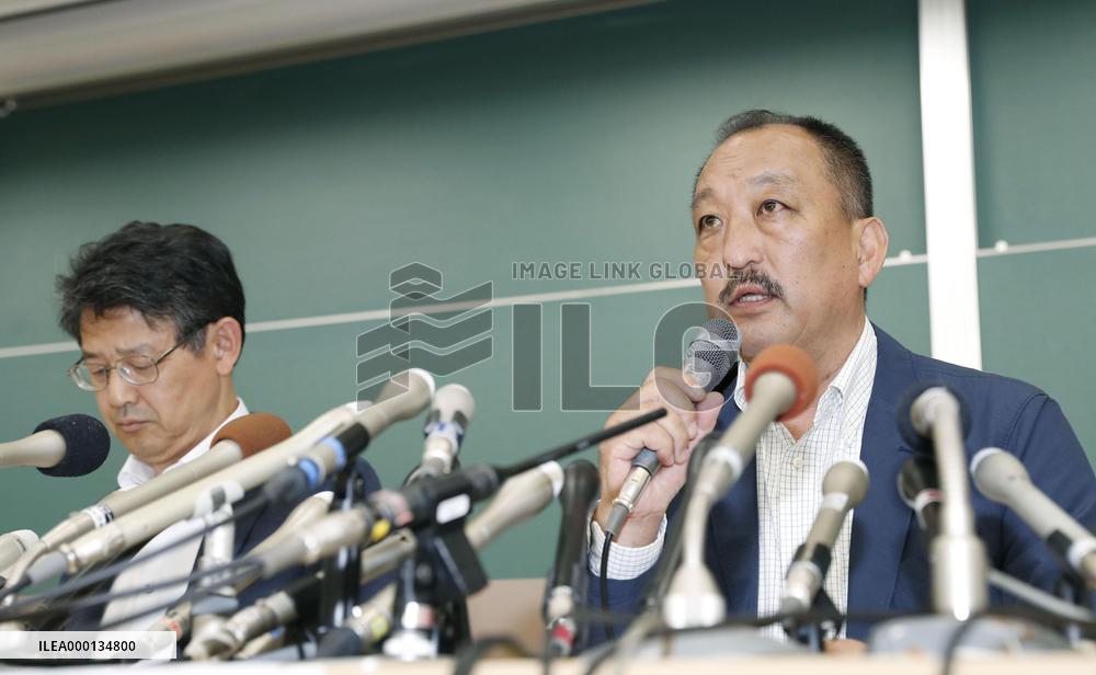 American football: Kwansei Gakuin press conference