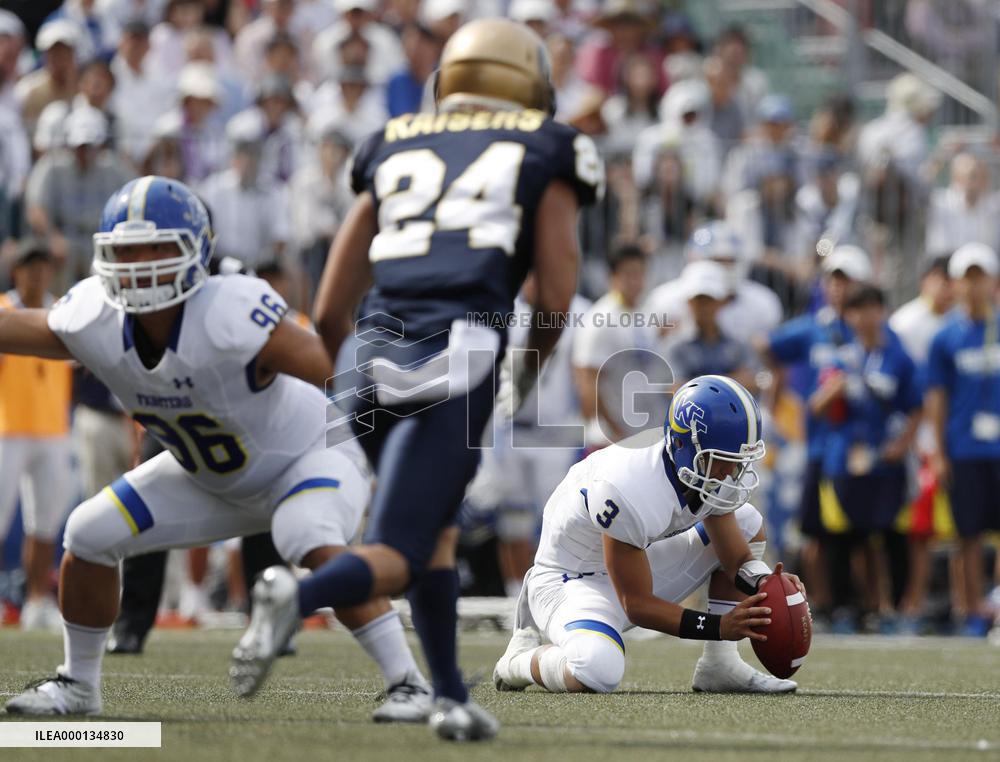 American football: Injured university player returns to competition