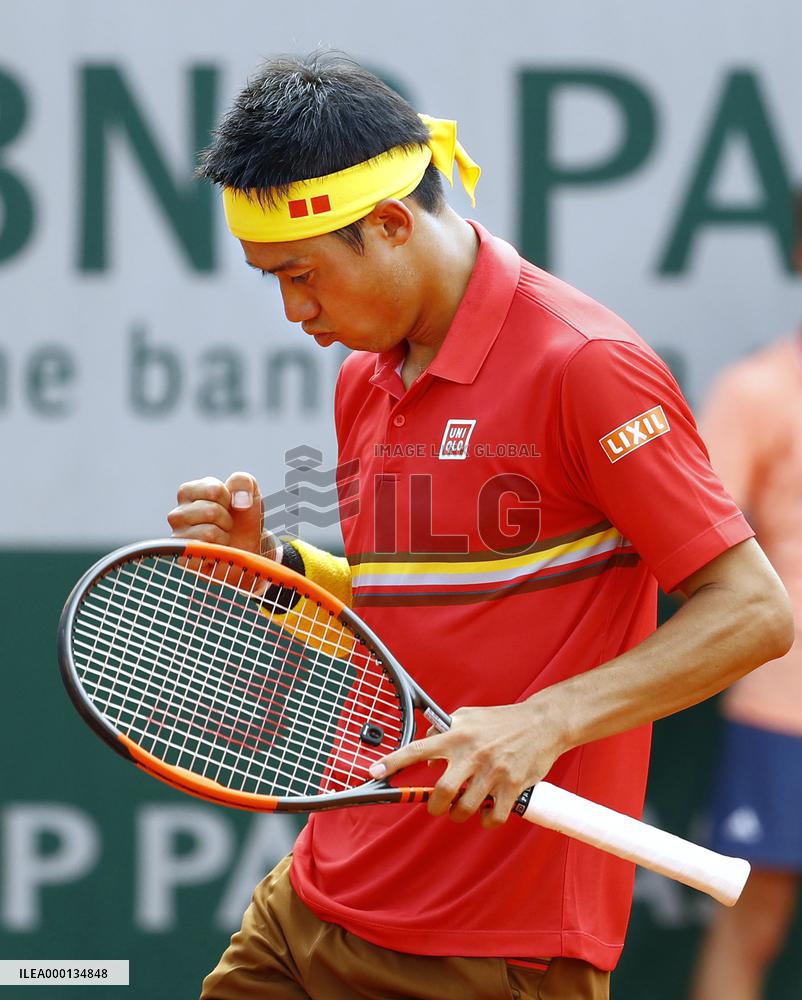 Tennis: Nishikori in French Open
