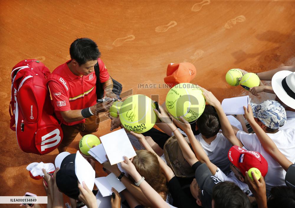 Tennis: Nishikori in French Open