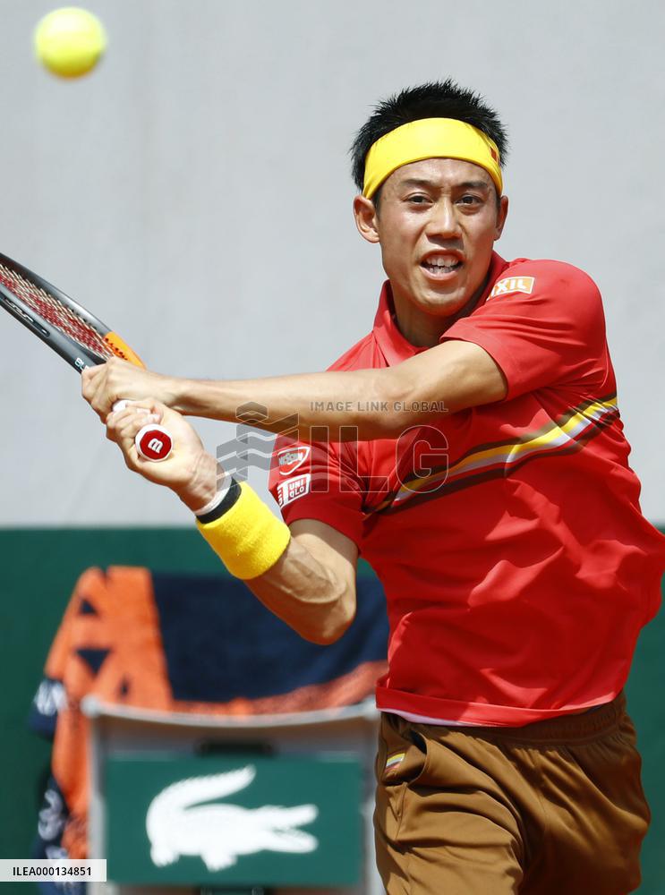 Tennis: Nishikori in French Open