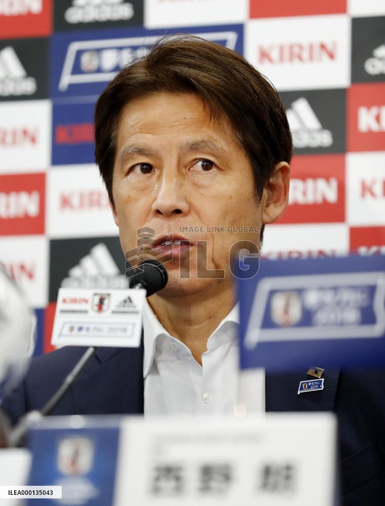 Football: Japan coach Nishino
