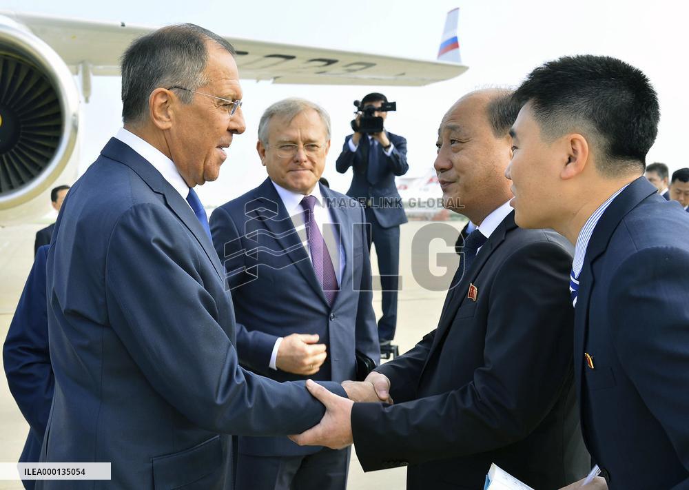 Russian foreign minister visits N. Korea