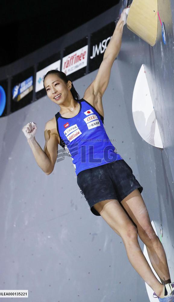 Sports climbing: Noguchi wins bouldering World Cup event in Tokyo