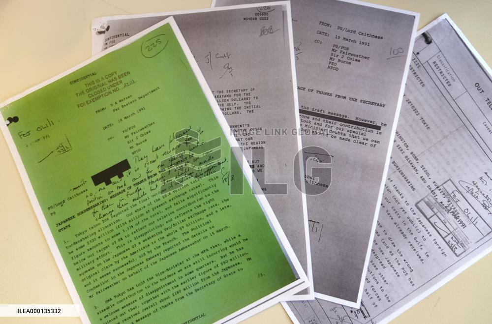 British archives on Japan's response to Gulf War