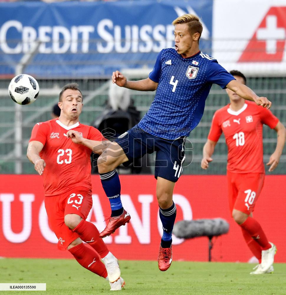 Football: Japan-Switzerland friendly