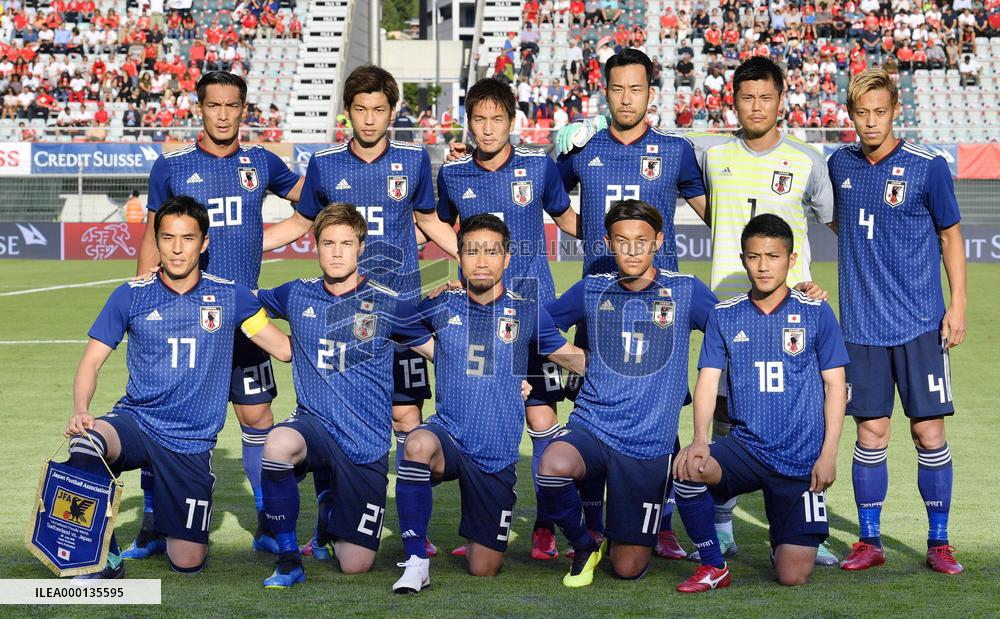 Football: Japan-Switzerland friendly