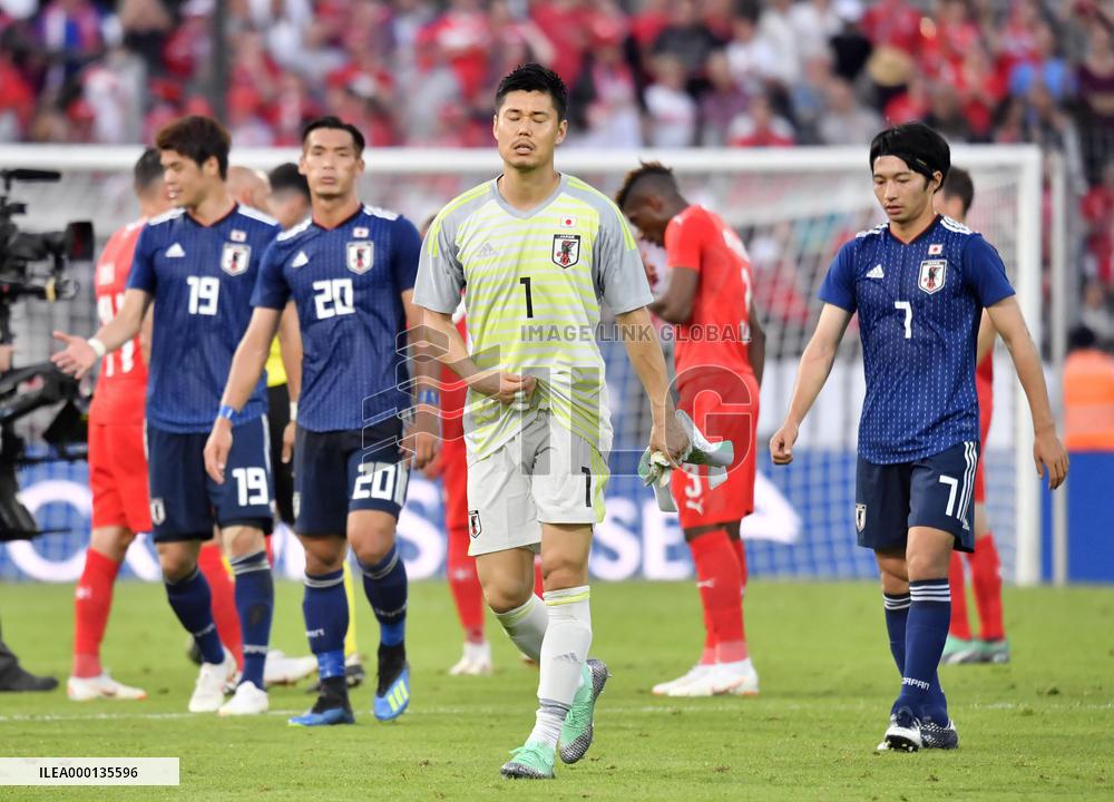 Football: Japan-Switzerland friendly
