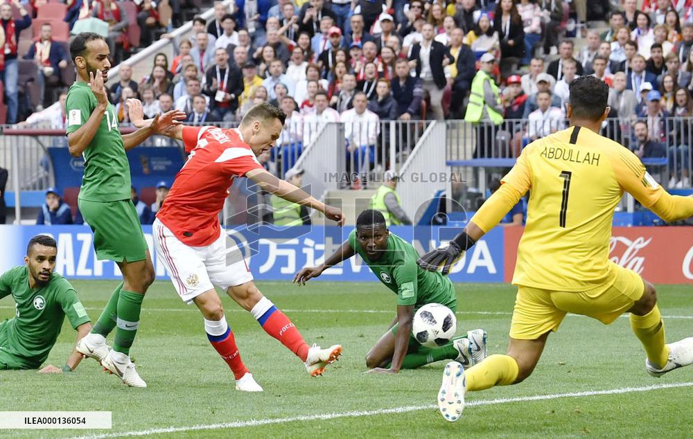 Football: Russia vs Saudi Arabia at World Cup
