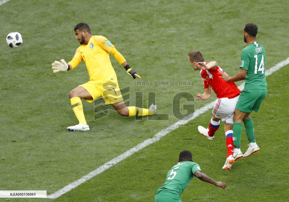 Football: Russia vs Saudi Arabia at World Cup