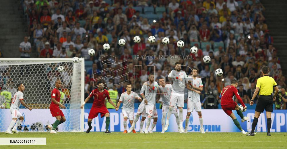 Football: Portugal vs Spain at World Cup