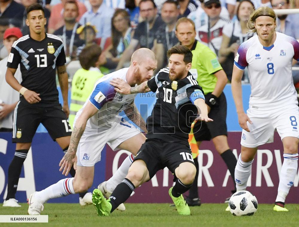 Football: Argentina vs Iceland at World Cup