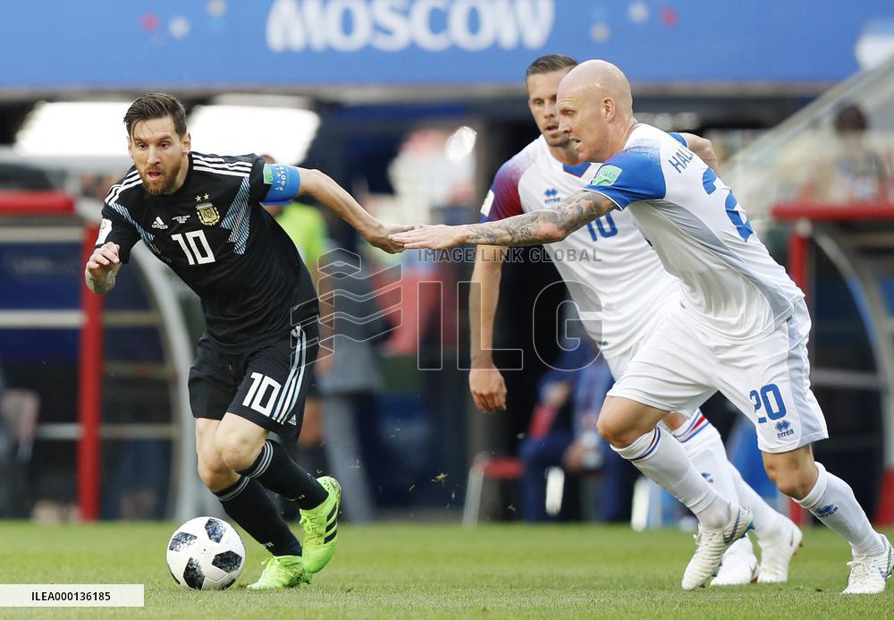 Football: Argentina vs Iceland at World Cup
