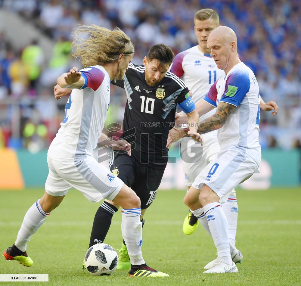 Football: Argentina vs Iceland at World Cup