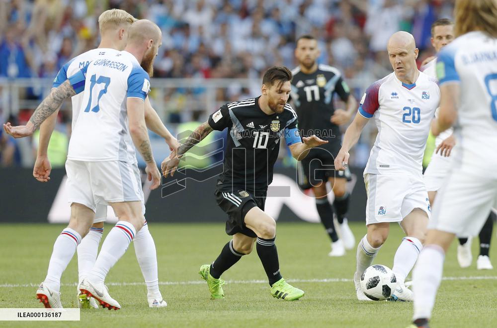 Football: Argentina vs Iceland at World Cup