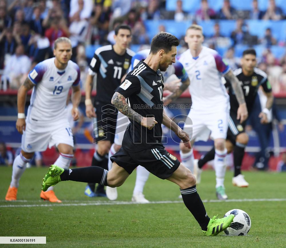 Football: Argentina vs Iceland at World Cup