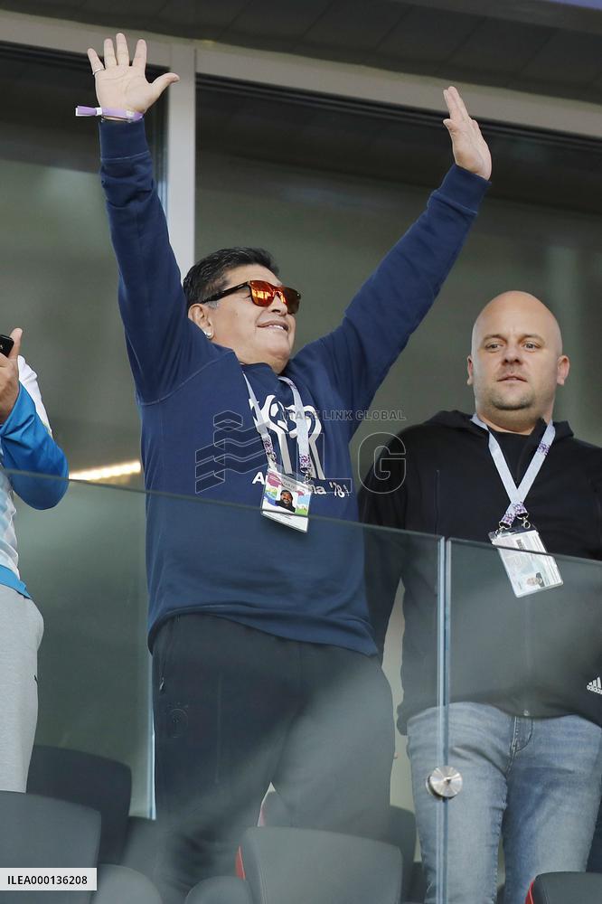 Former football star Maradona