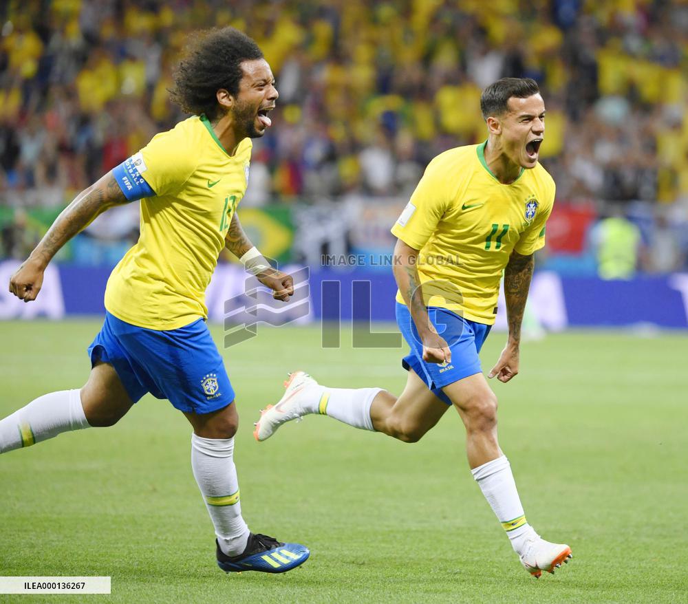 Football: Brazil vs Switzerland at World Cup