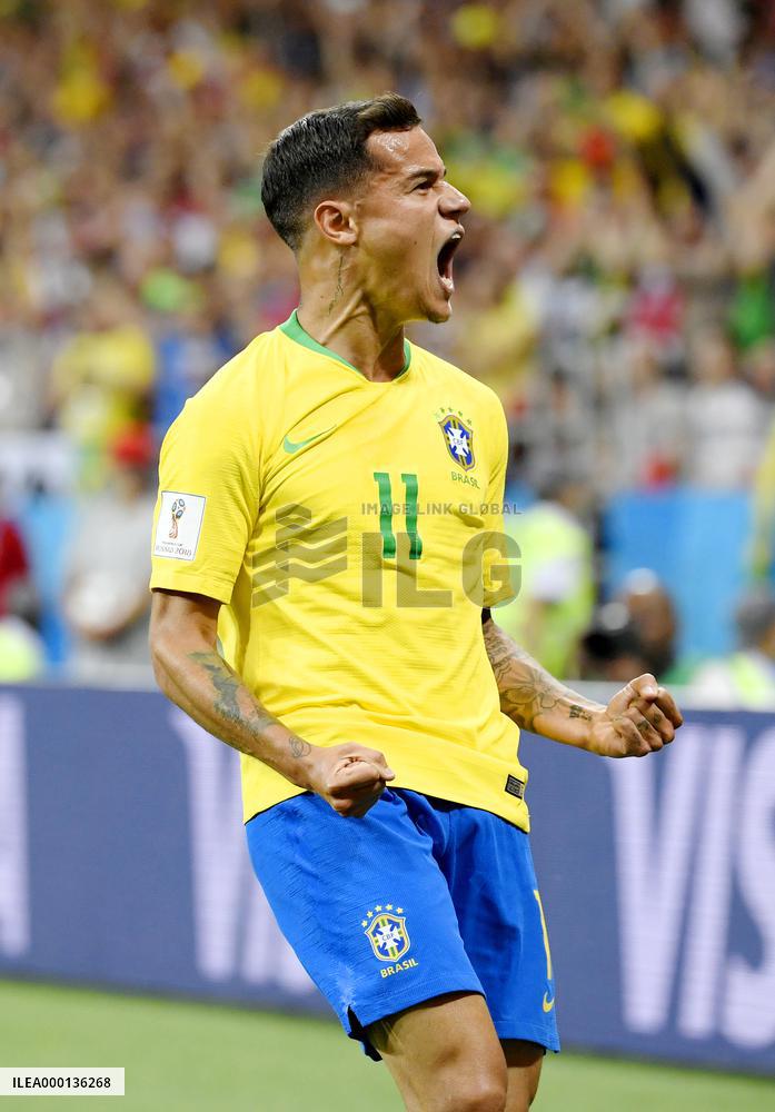 Football: Brazil vs Switzerland at World Cup
