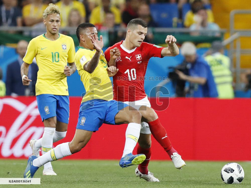 Football: Brazil vs Switzerland at World Cup